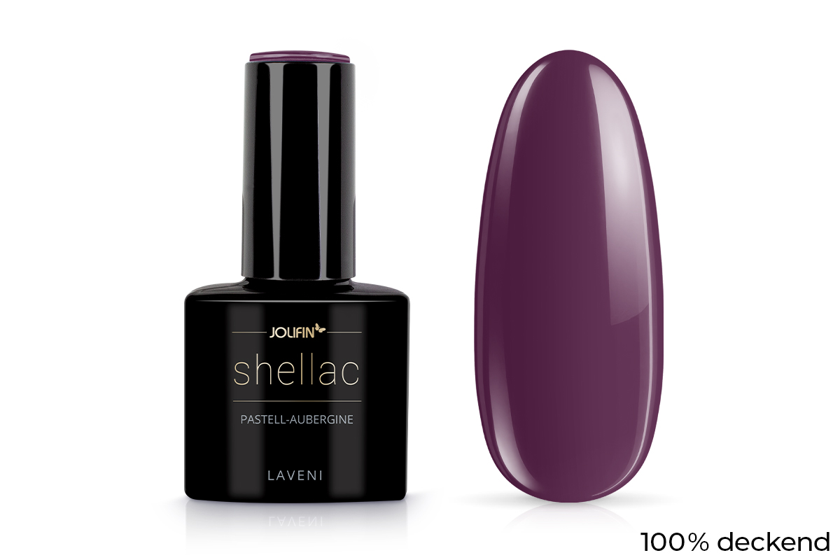 Jolifin LAVENI Shellac - pastell-aubergine 10ml