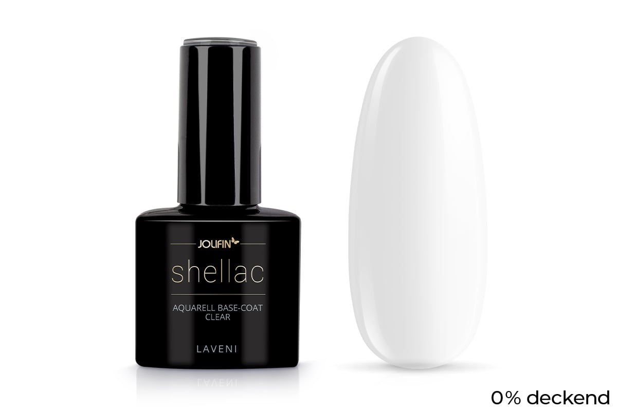 Jolifin LAVENI Shellac Aquarell - Base-Coat clear 10ml