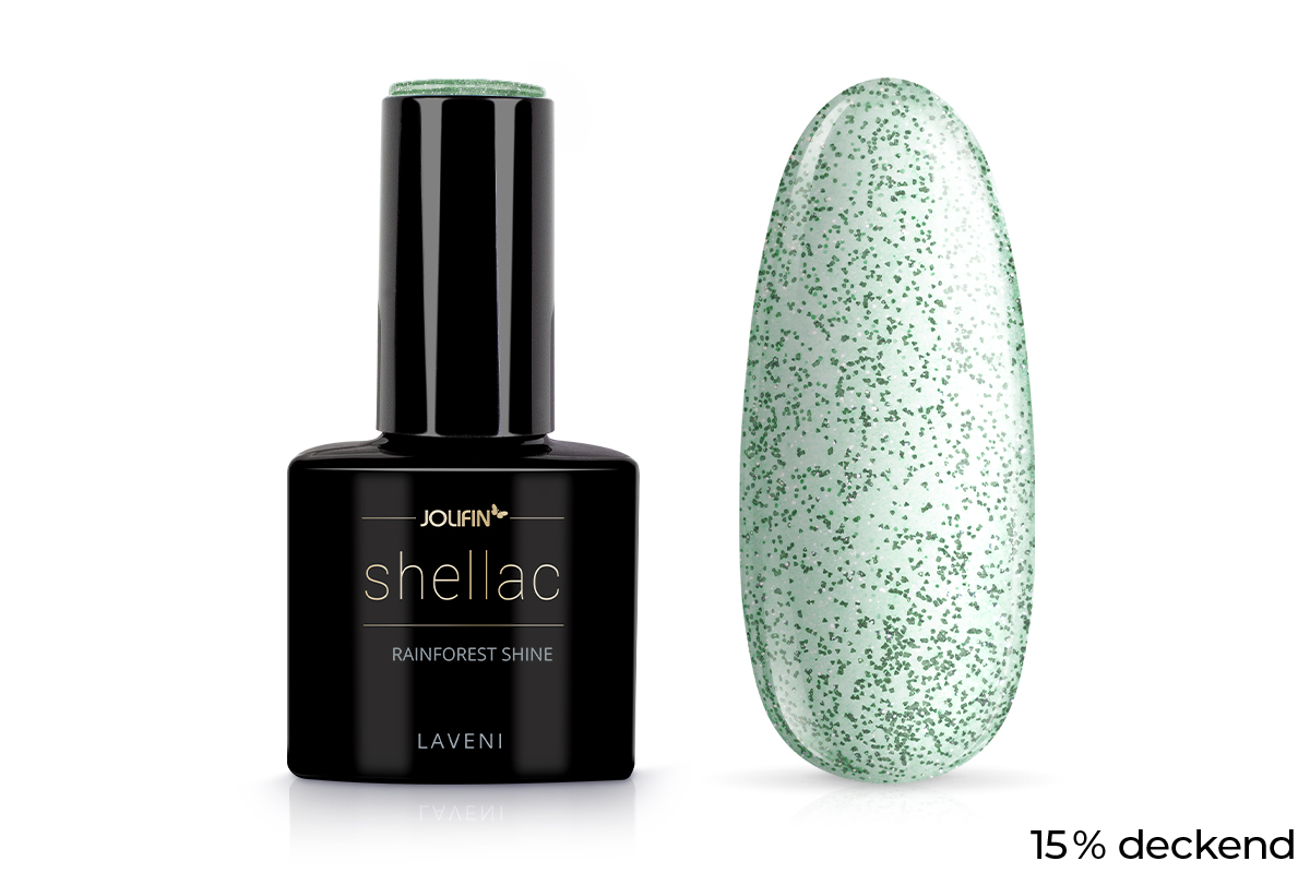 Jolifin LAVENI Shellac - rainforest shine 10ml