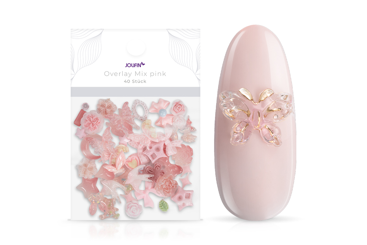 Jolifin Overlay Mix - pink 40Stk.