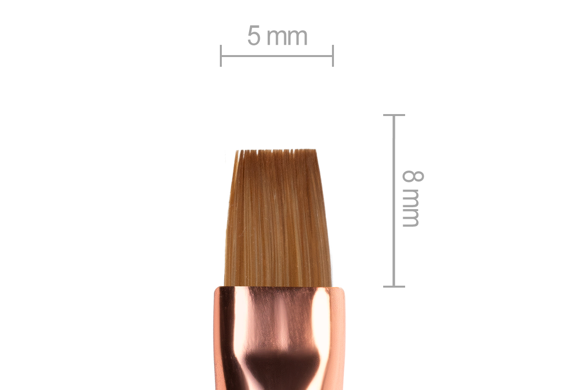 Jolifin Grey-Rosé Brush - straight size 4