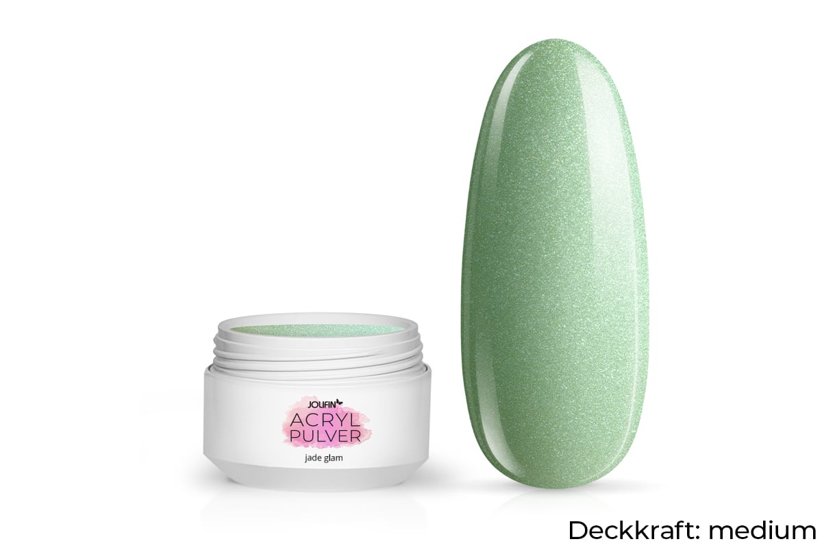 Jolifin Acryl Farbpulver - jade glam 5g