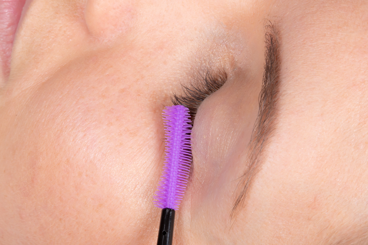 Jolifin Lashes - Silicone brushes purple curved - 10 pieces