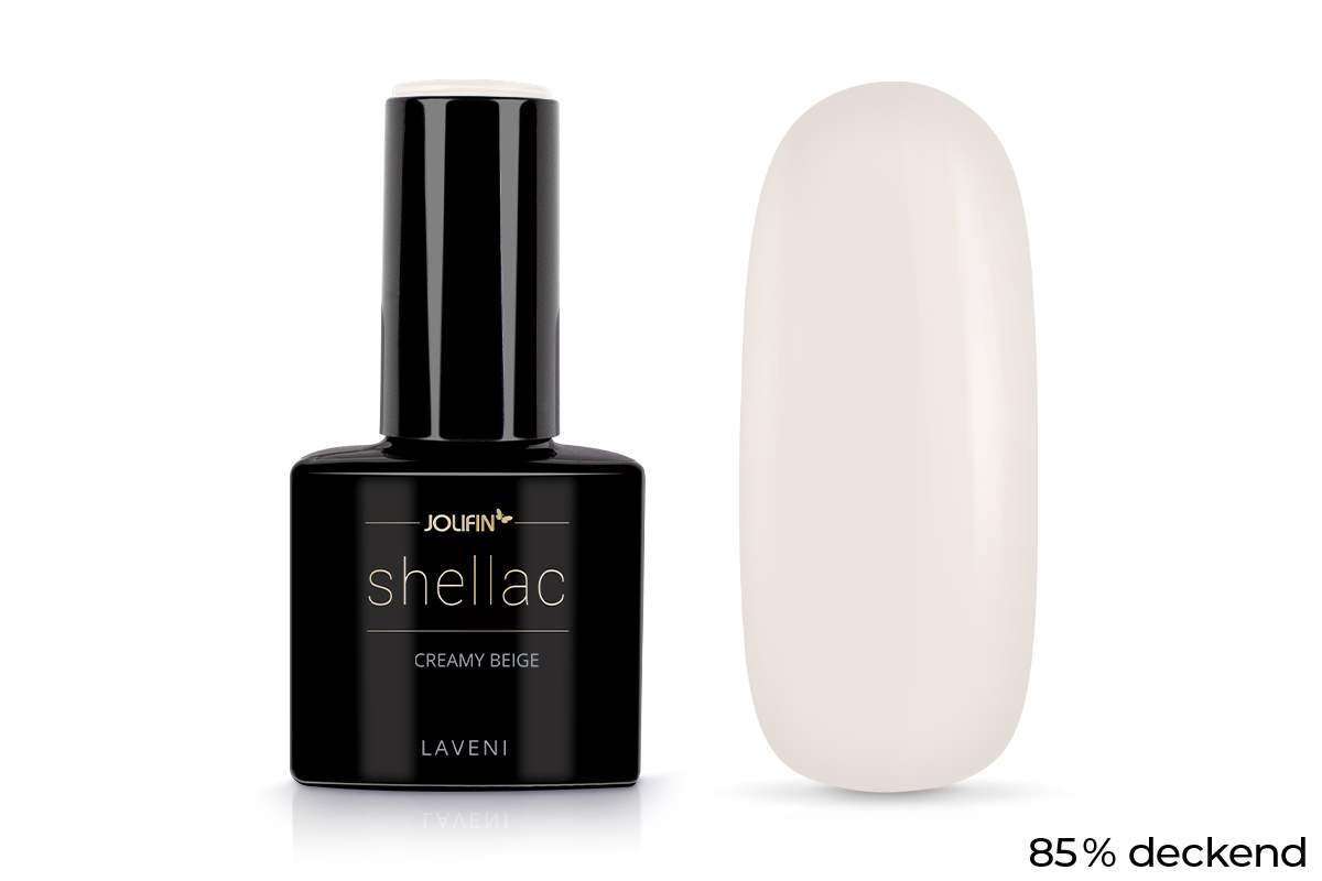 Jolifin LAVENI Shellac - creamy beige 10ml