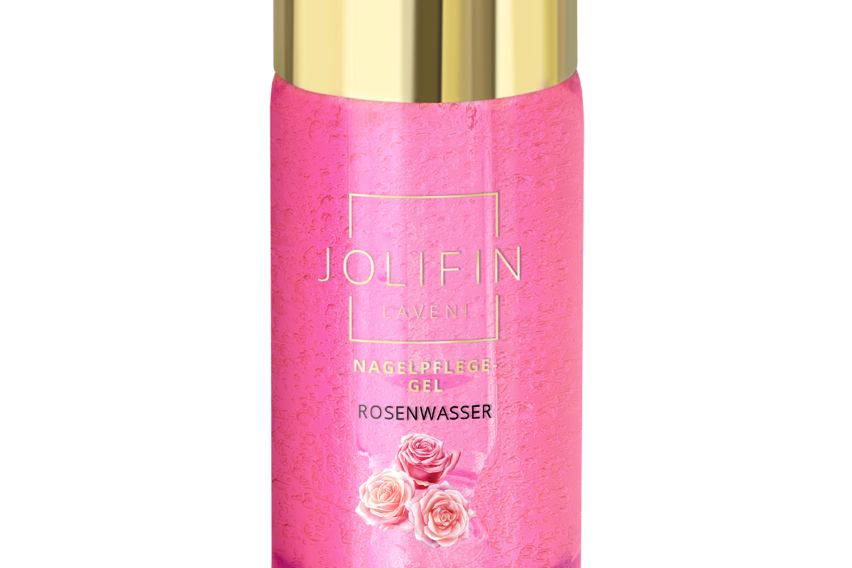 Jolifin LAVENI Nail Care Gel - Rose Water & Panthenol 10ml