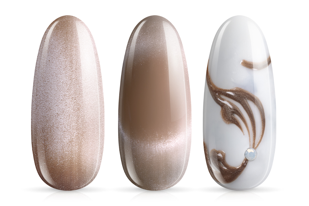 Jolifin LAVENI PRO Farbgel - Cat-Eye satin cappuccino 5ml