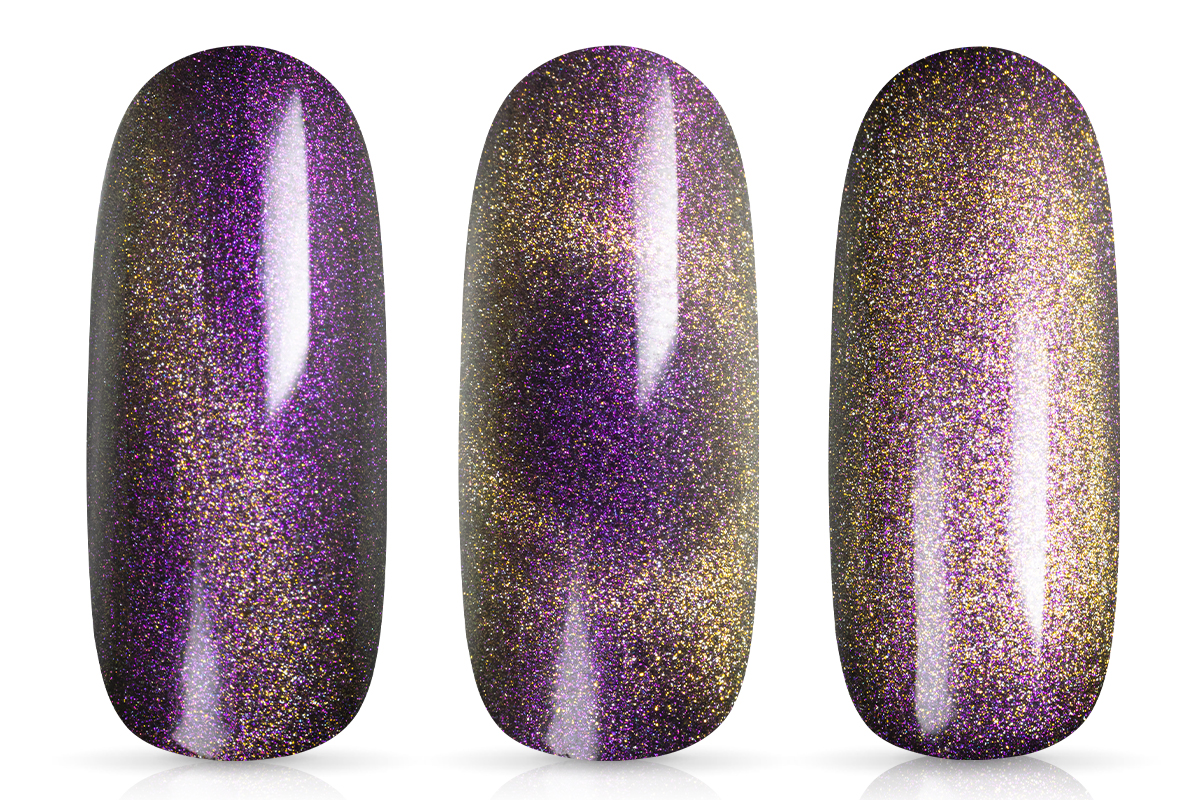 Jolifin LAVENI Shellac PeelOff - Cat-Eye 9D chameleon champagne-magenta 10ml