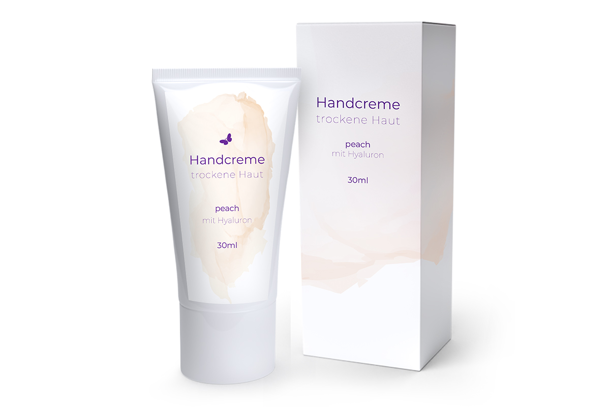 Jolifin hand cream dry skin - peach with hyaluron 30ml