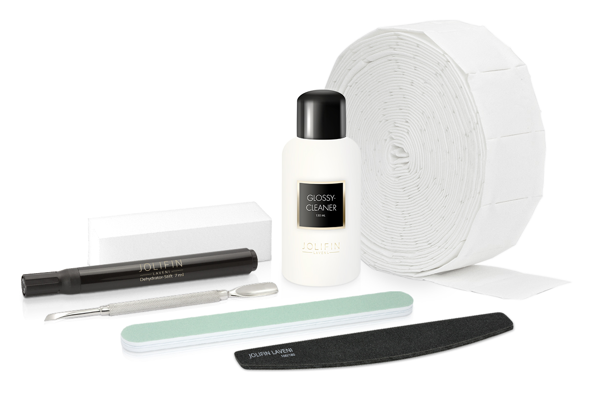 Jolifin LAVENI Shellac PeelOff Starter-Set - M - Mini Gerät 