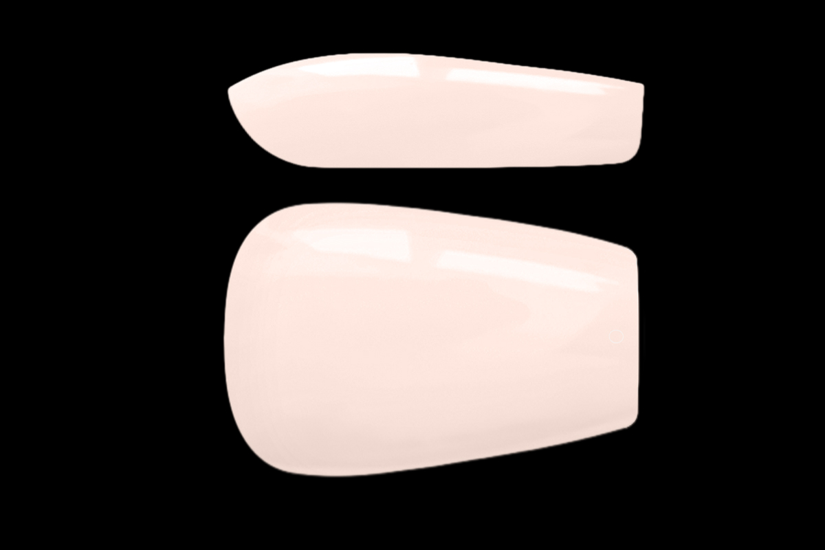 Jolifin 150er Tipbox Press-On Coffin - short milky nude