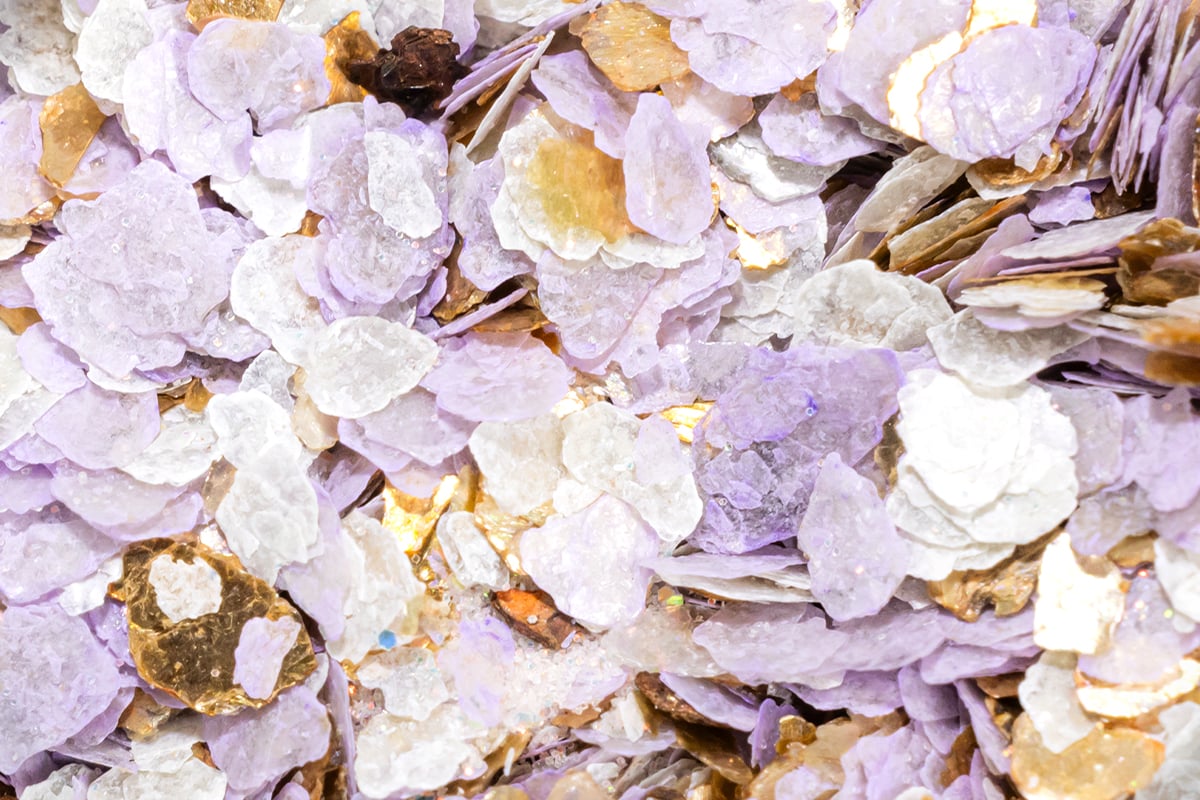 Jolifin Flakes Glittermix - elegant pastel-lavender