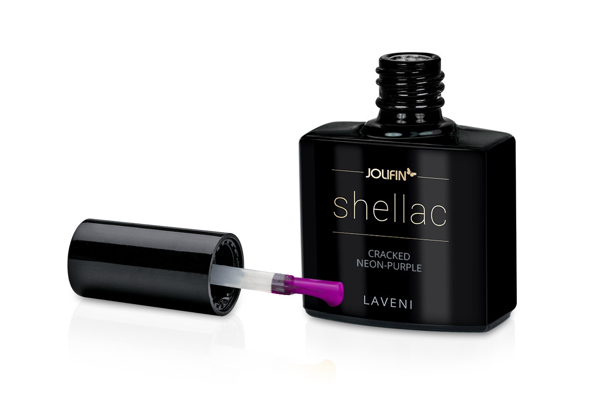 Jolifin LAVENI Shellac - cracked neon-purple 10ml Jolifin LAVENI Shellac - cracked neon-purple 10ml