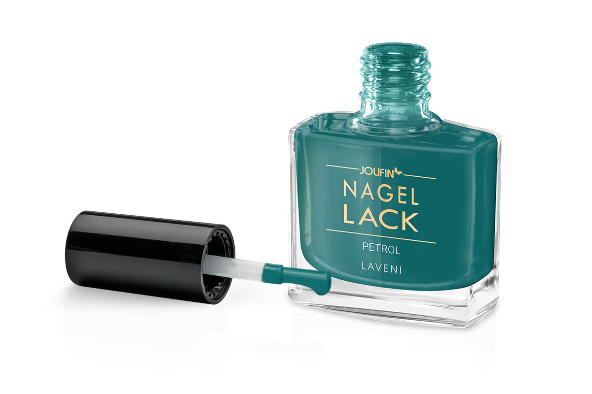 Jolifin LAVENI Nail Polish - petrol 9ml