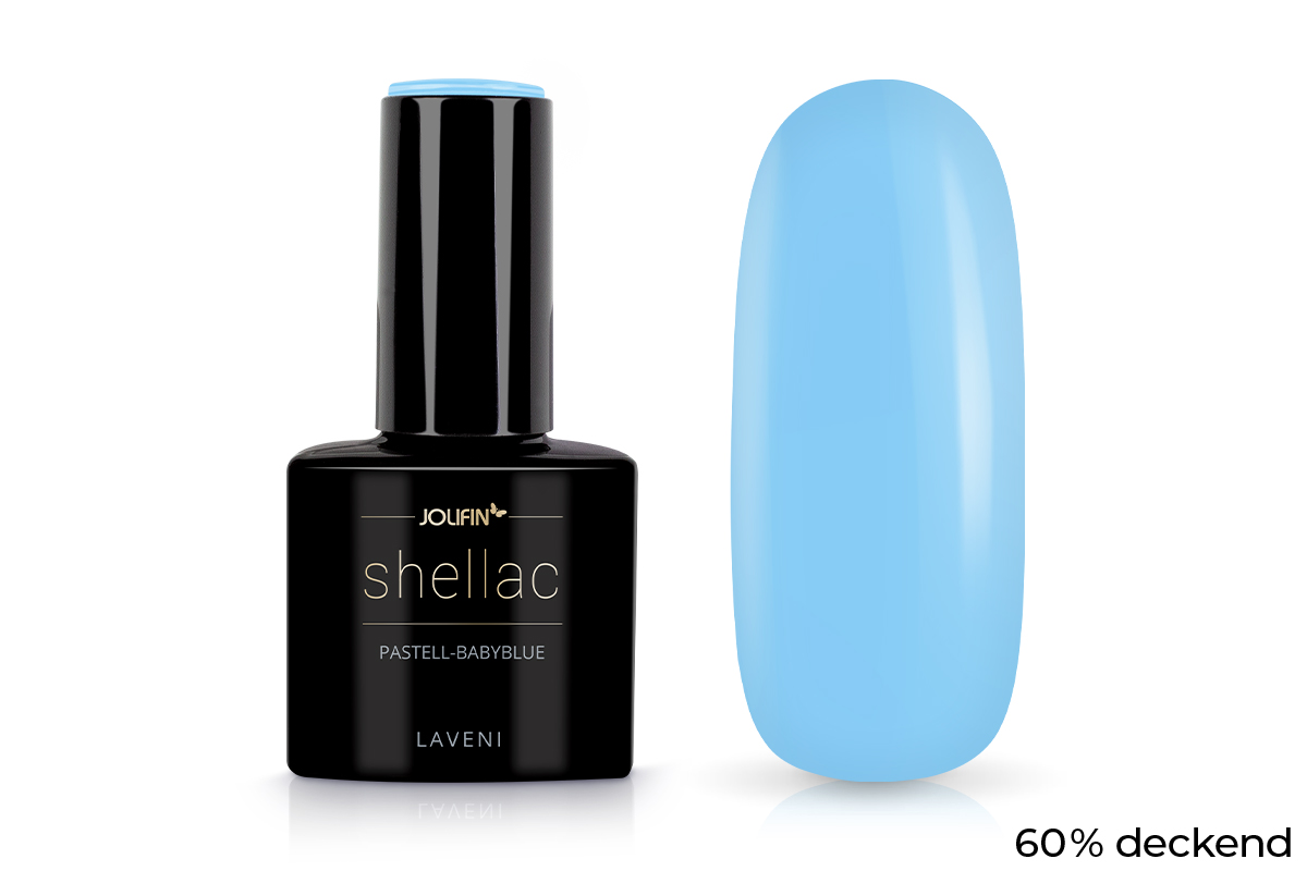 Jolifin LAVENI Shellac - pastell-babyblue 10ml