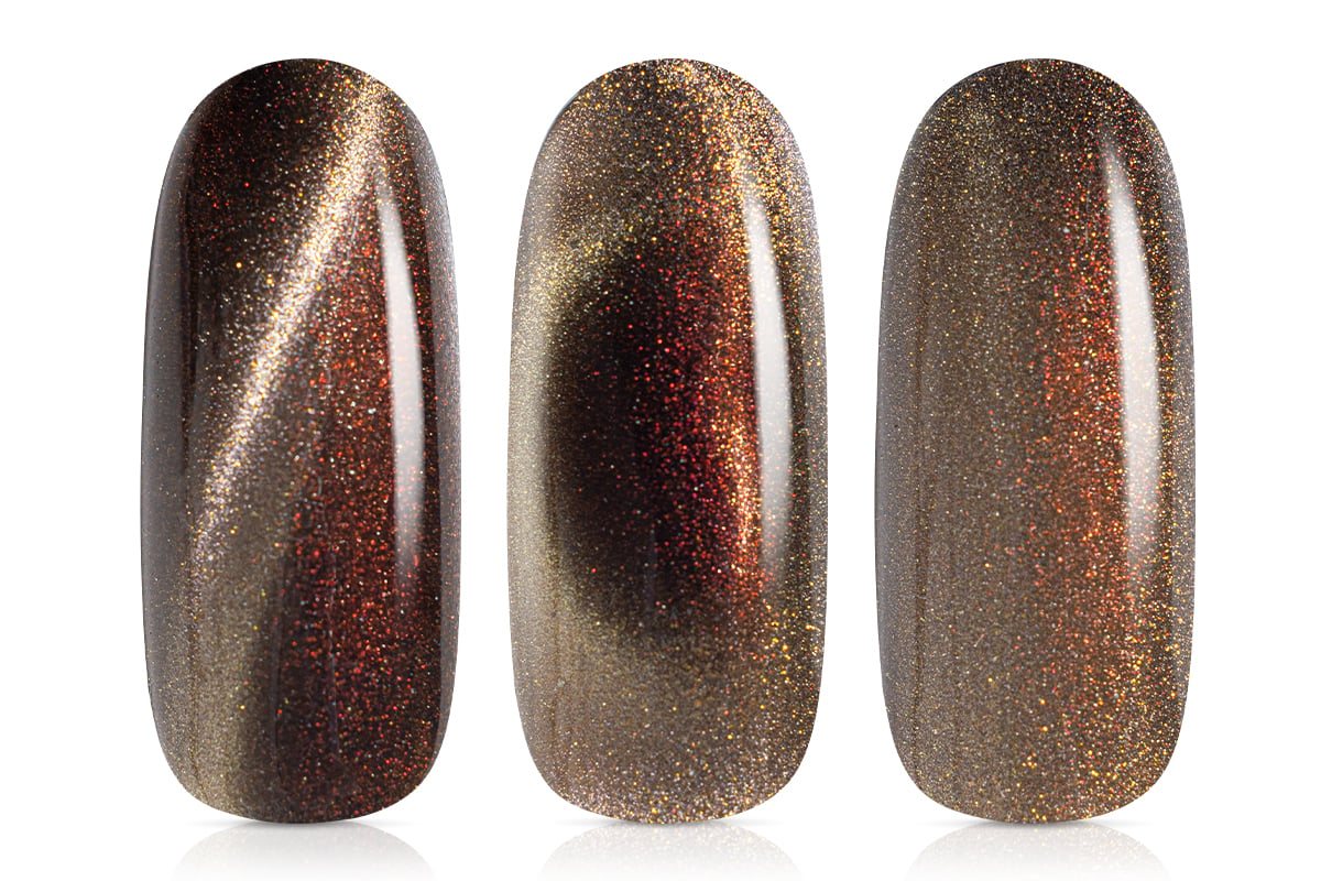 Jolifin LAVENI Shellac - Cat-Eye 9D elegance brown 10ml