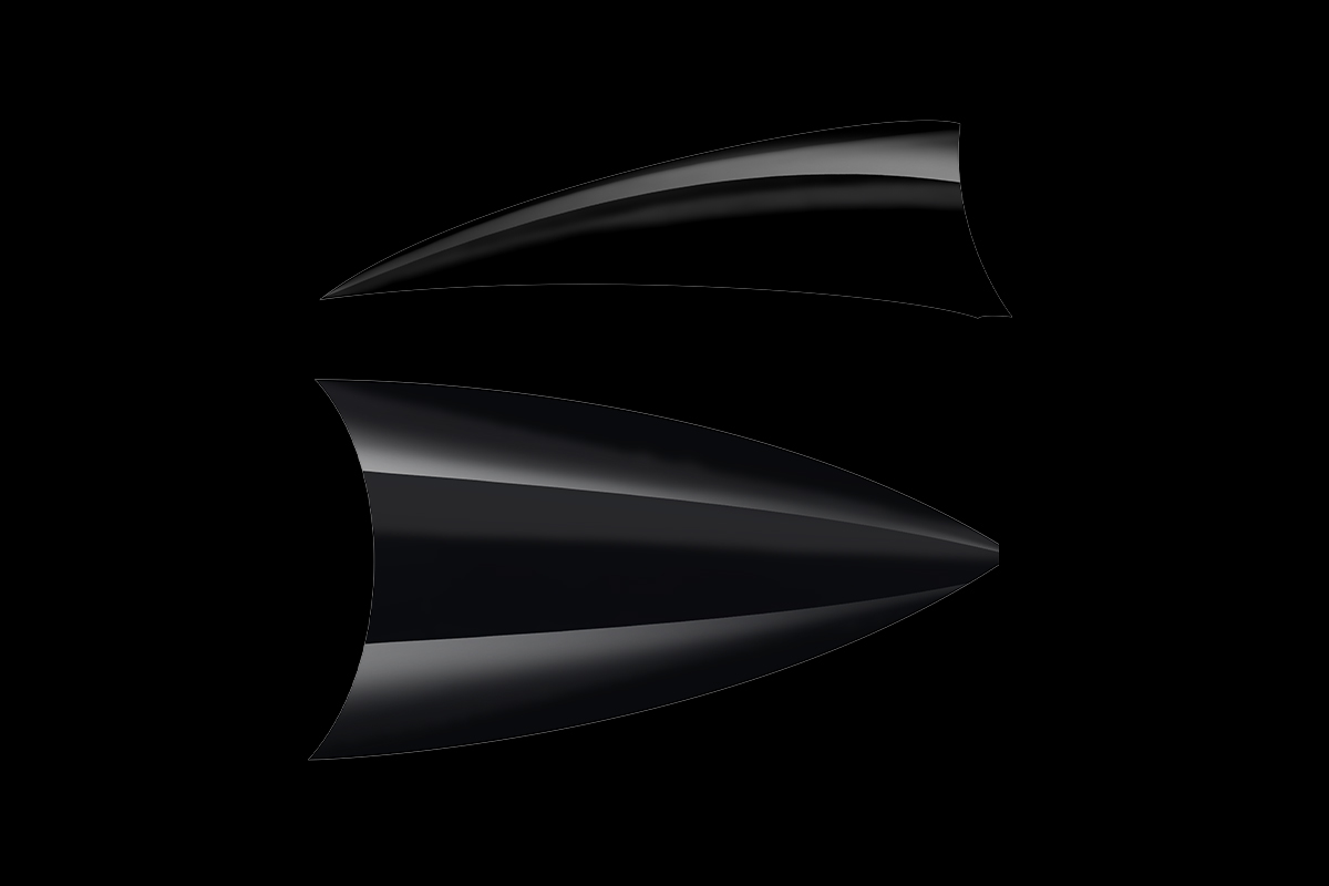 Jolifin 100 tip box almond clear