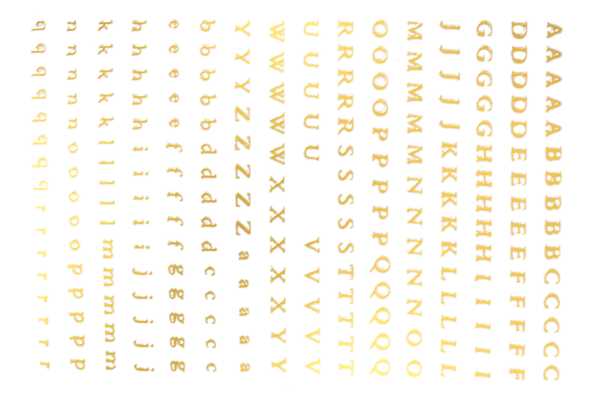Jolifin LAVENI XL Sticker - ABC mini champagne