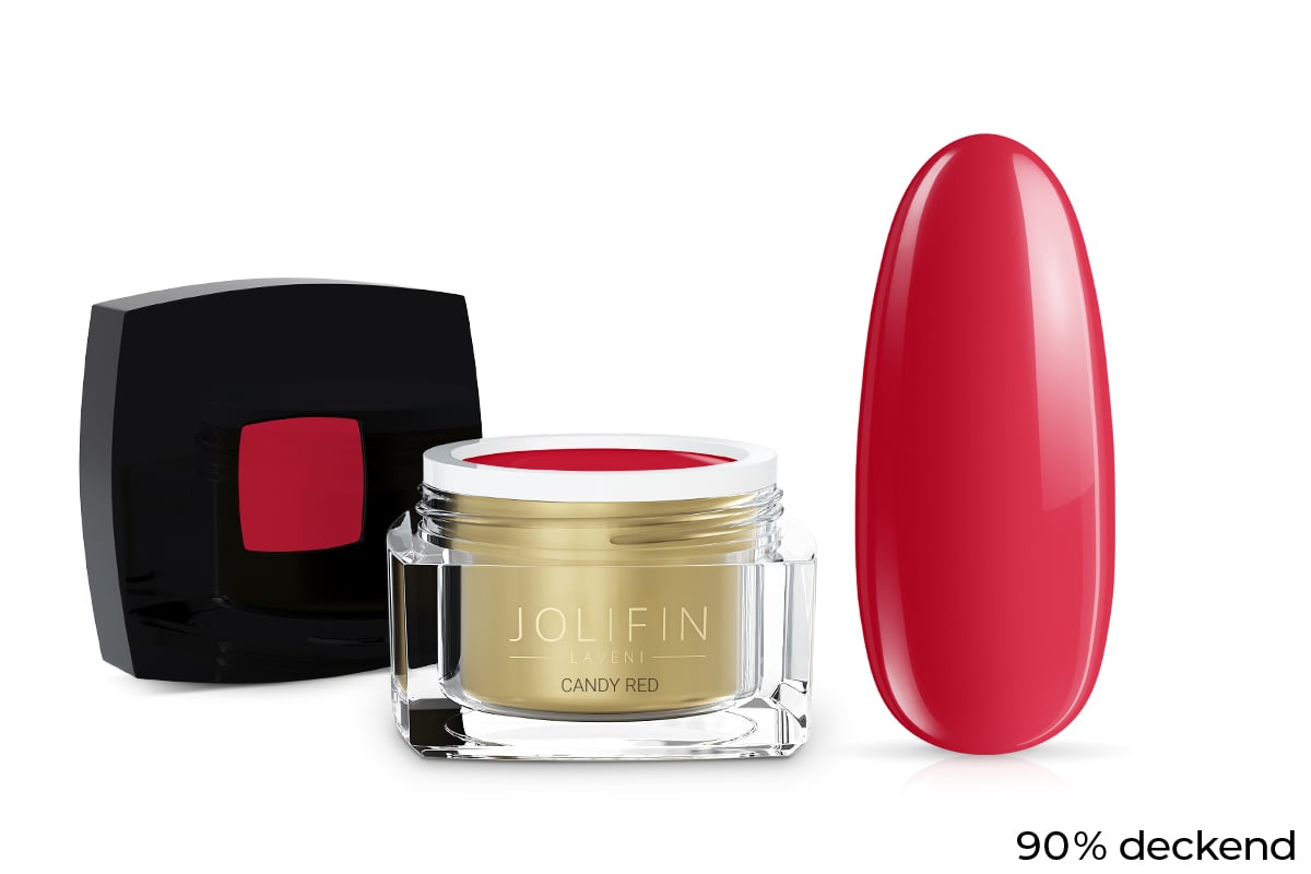 Jolifin LAVENI colour gel - candy red 5ml