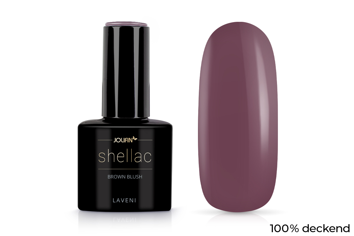 Jolifin LAVENI Shellac - brown blush 10ml