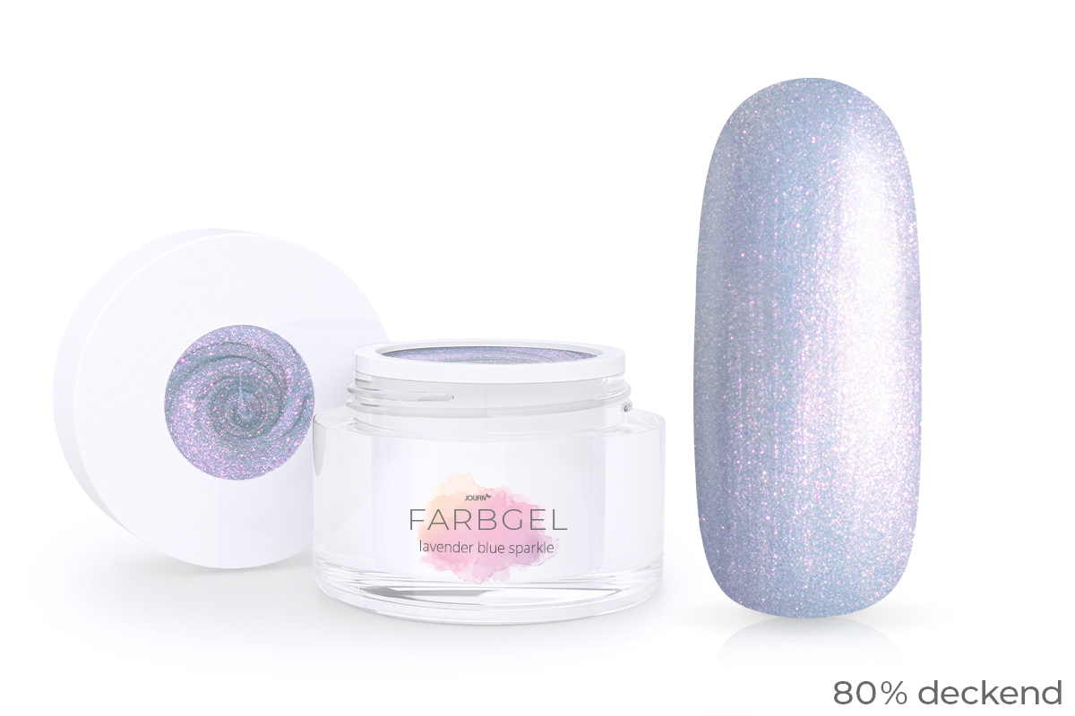 Jolifin colour gel lavender blue sparkle 5ml