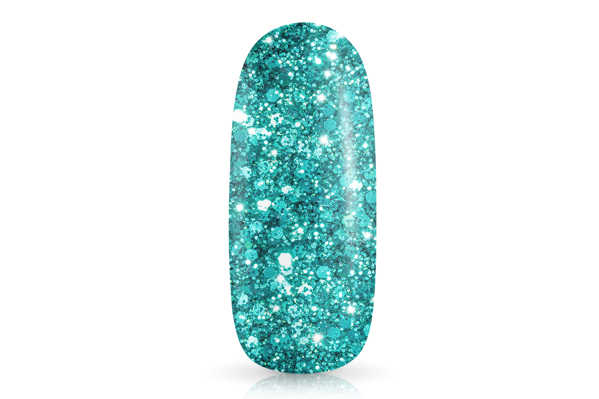 Jolifin colour gel turquoise glitter mix 5ml