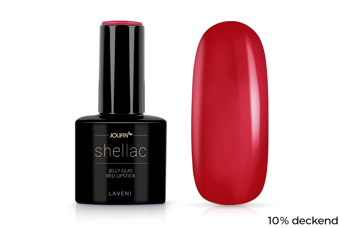 Jolifin LAVENI Shellac - Jelly Glas red lipstick 10ml