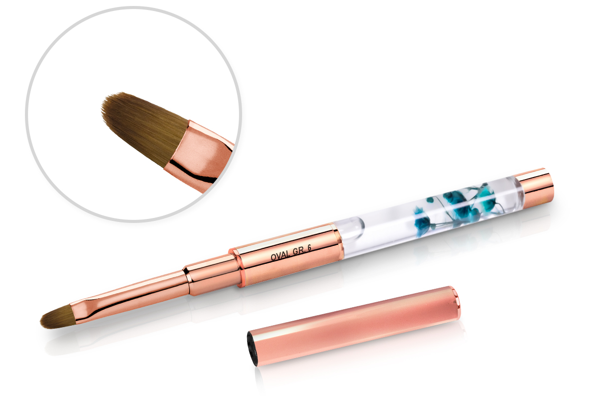 Jolifin Dried Flowers Brush Rose Gold - oval size 6