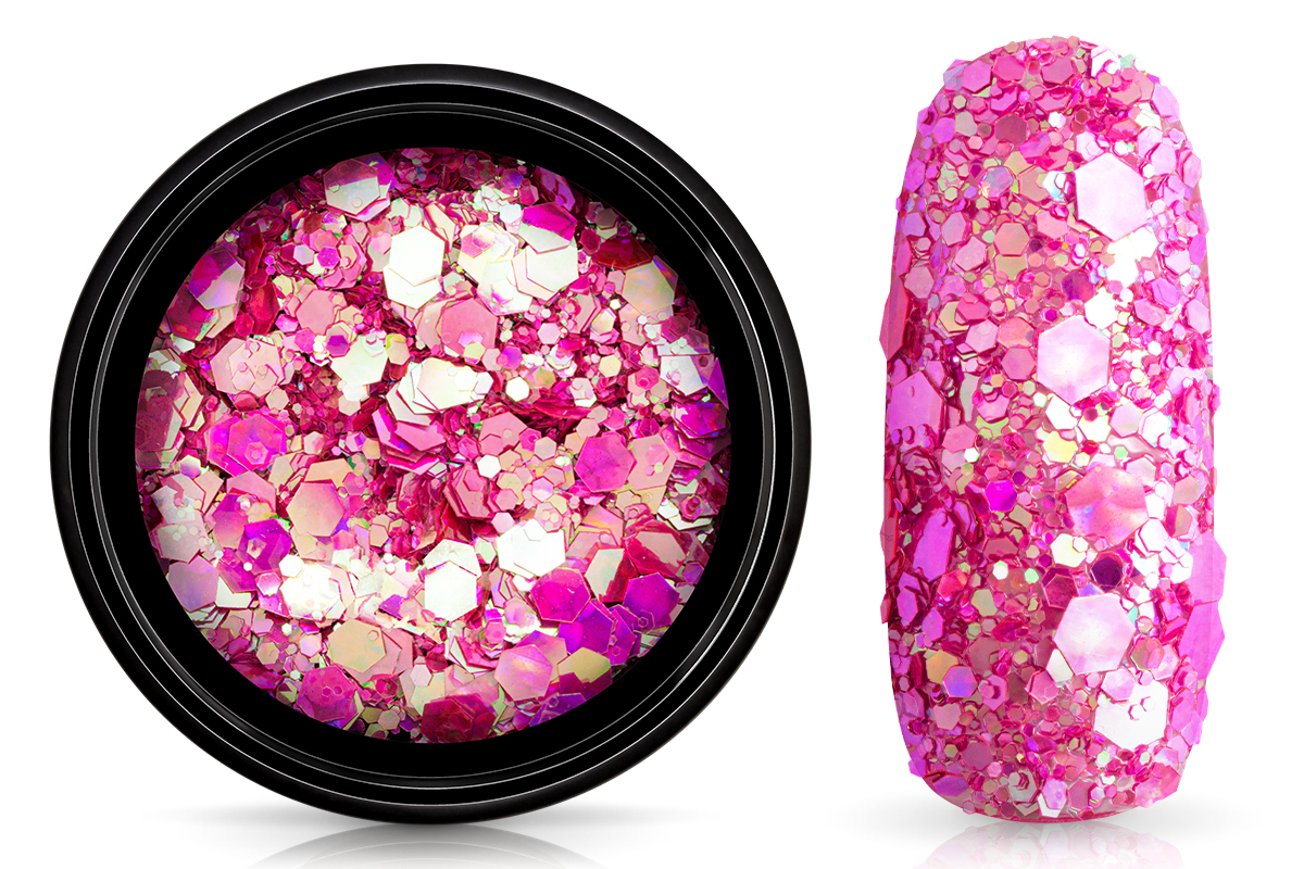 Jolifin Supernova Glitter - hologram pink