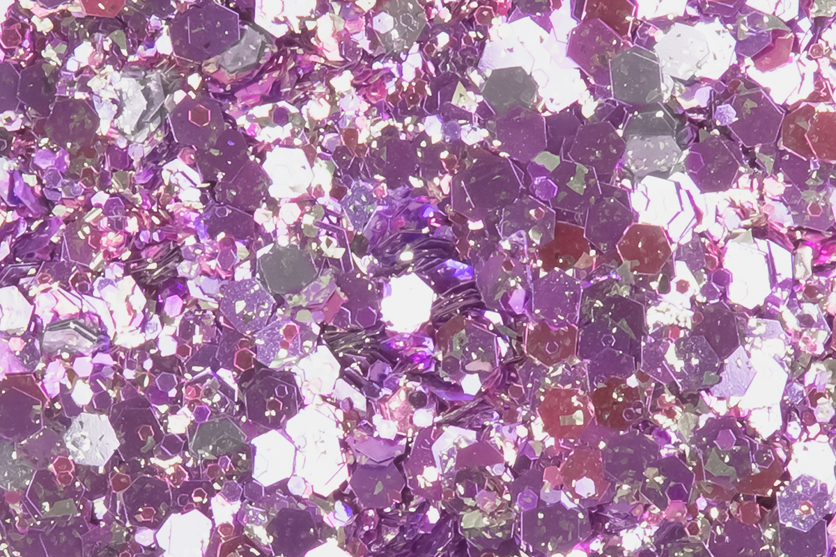 Jolifin LAVENI Glitter Powder Silver Glam - rosy
