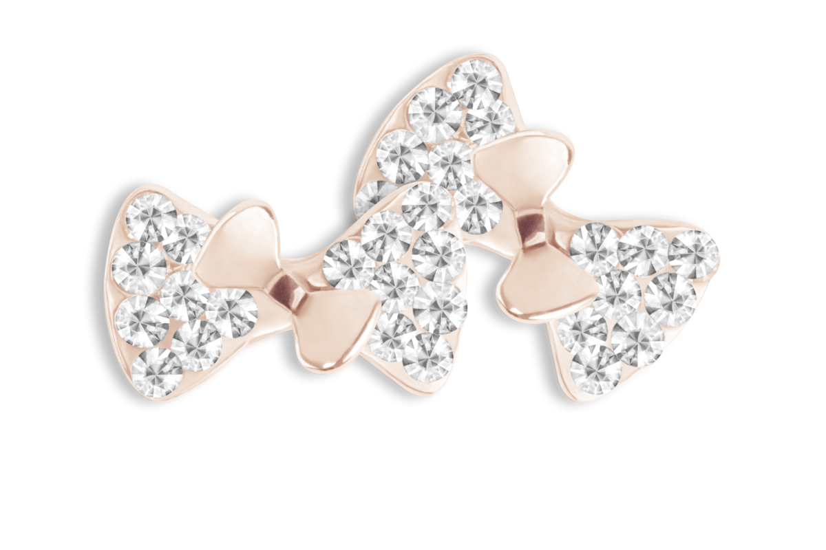 Jolifin Overlay double bow rose