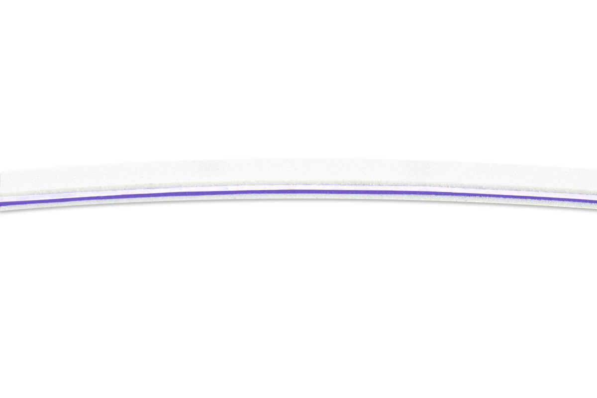 File curved white 100/180