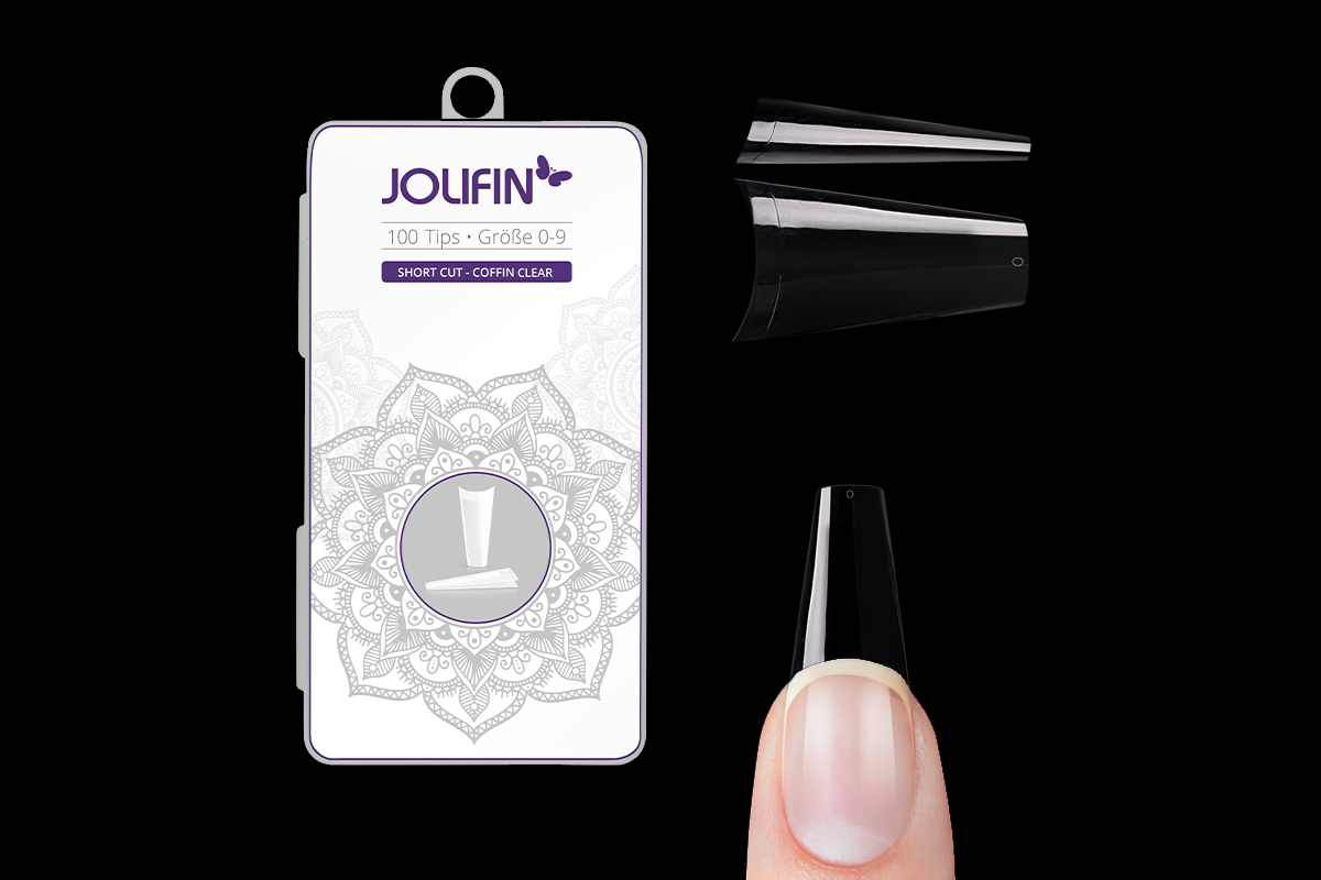Jolifin 100er Tipbox Short Cut - coffin clear