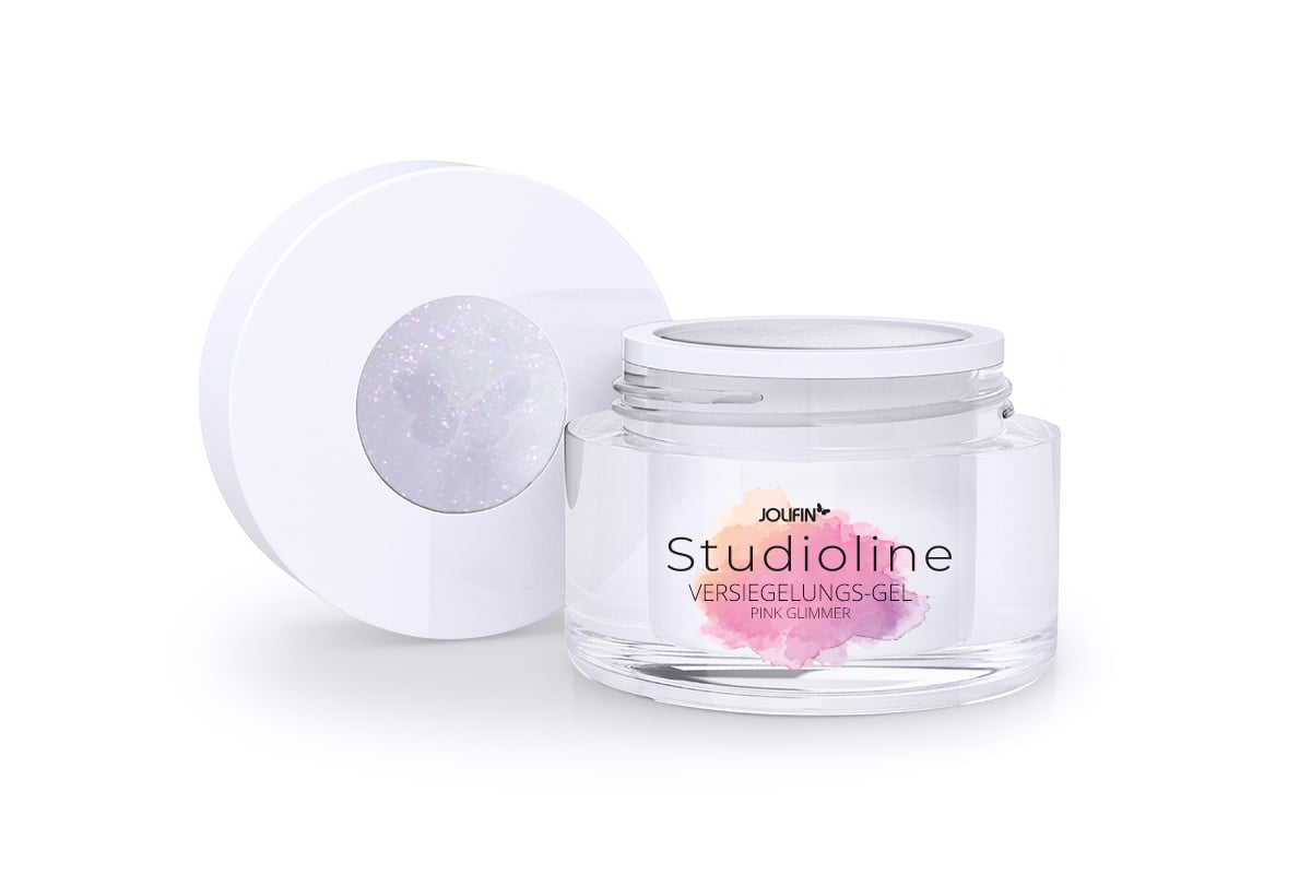 Jolifin Studioline - Sealing gel pink mica 5ml