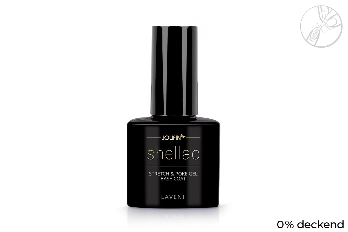 Jolifin LAVENI Shellac - Stretch & Poke Gel Base-Coat 10ml