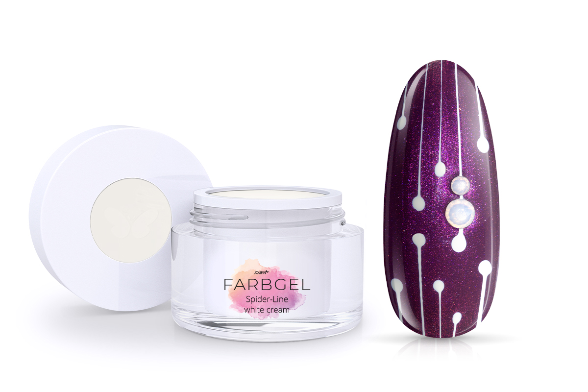 Jolifin Spider-Line Gel - white cream 5ml