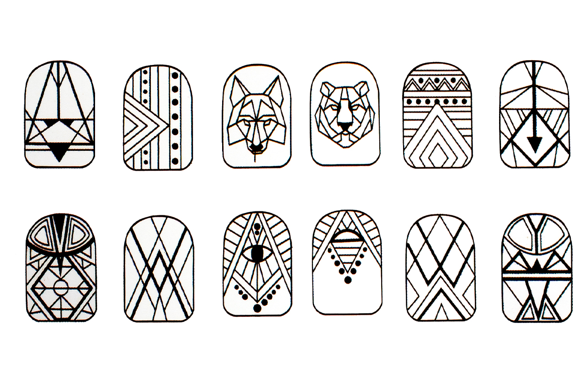 Jolifin LAVENI Nail Art Training Card No. 9