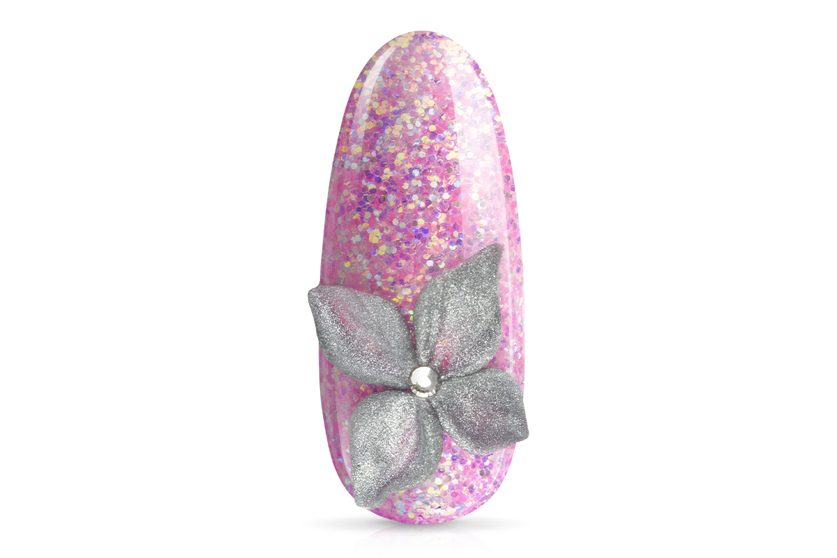 Jolifin LAVENI Plastilin 4D Gel - silber Glimmer 5ml
