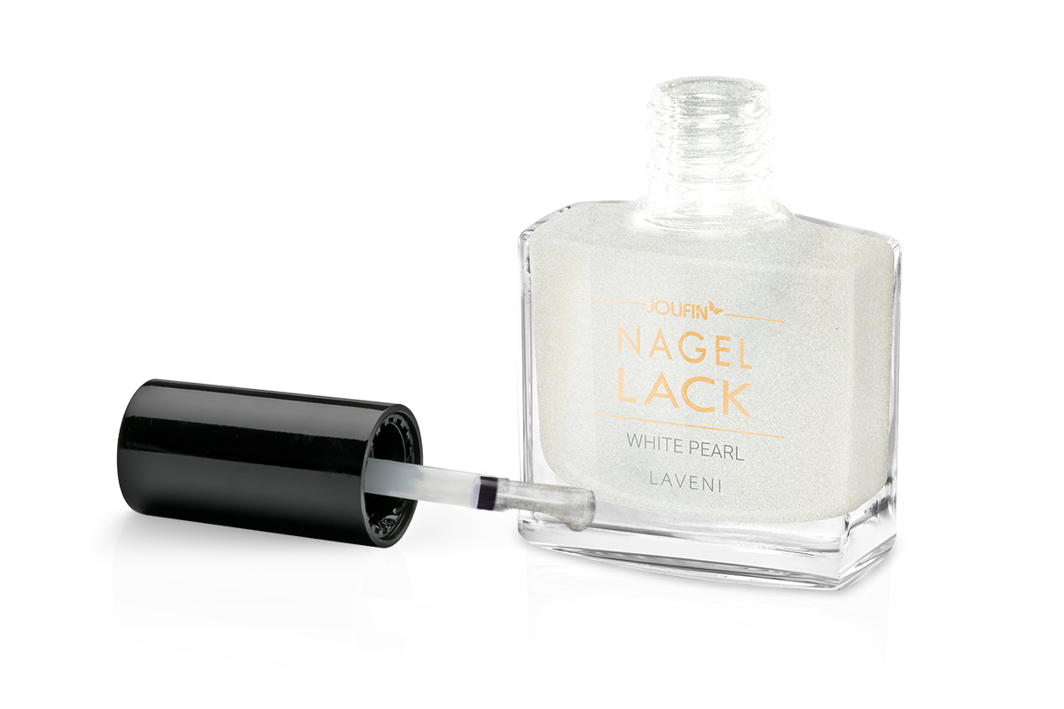 Jolifin LAVENI Nail Polish - white pearl 9ml