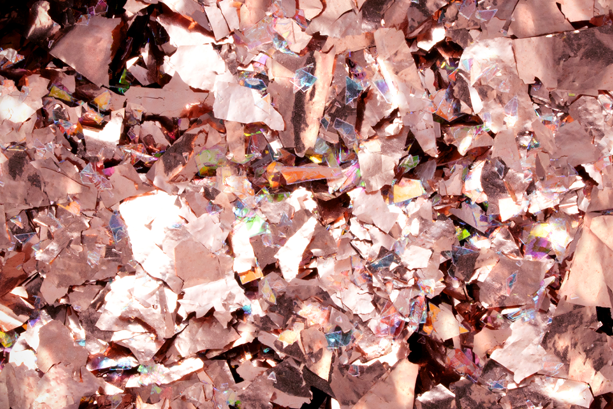 Jolifin Soft Foil Flakes - Aurora rose-gold