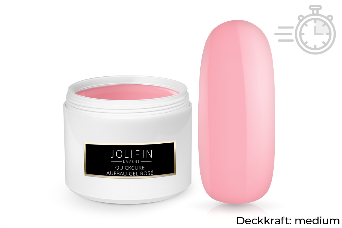 Jolifin LAVENI Refill - QuickCure build-up gel rosé 250ml