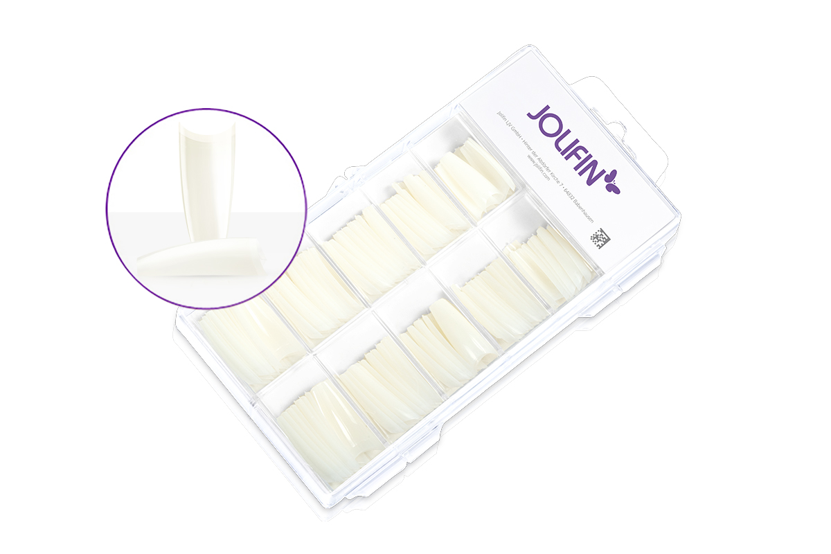 Jolifin 100 tip box short cut ballerina - natural