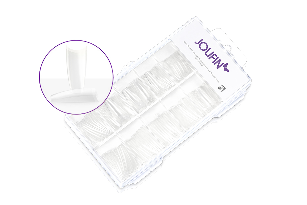 Jolifin 100 tip box short cut ballerina - clear