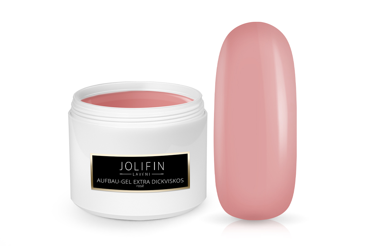 Jolifin LAVENI Refill - Build-up gel extra thick viscous rosé 250ml