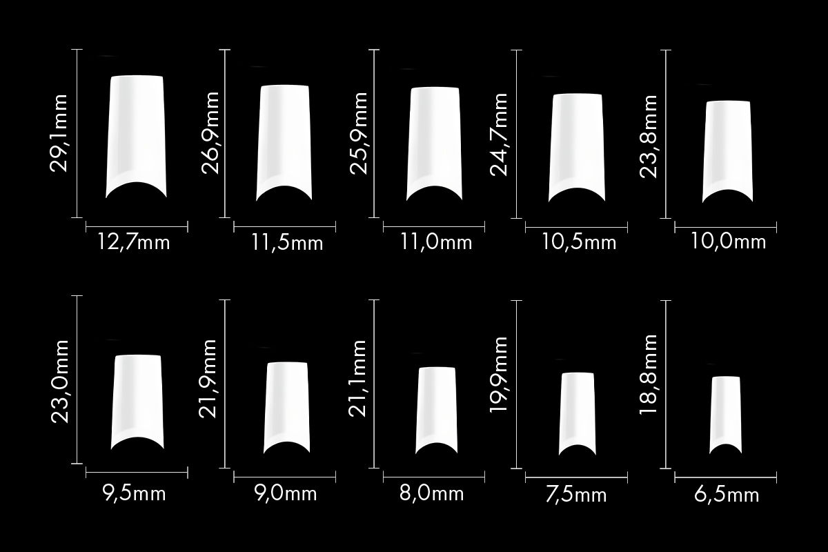 Jolifin 500 tip box - French White