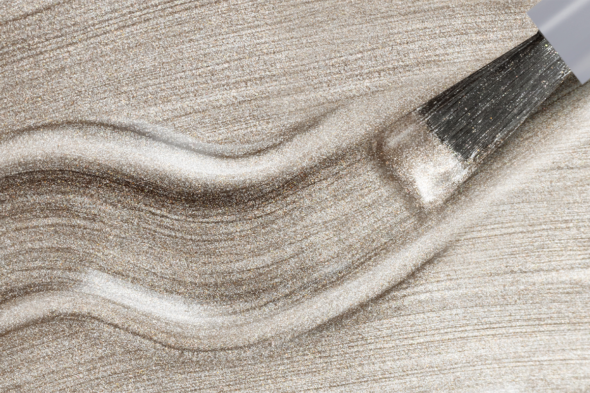 Jolifin LAVENI 3in1 Shellac - metallic pearl silk 10ml