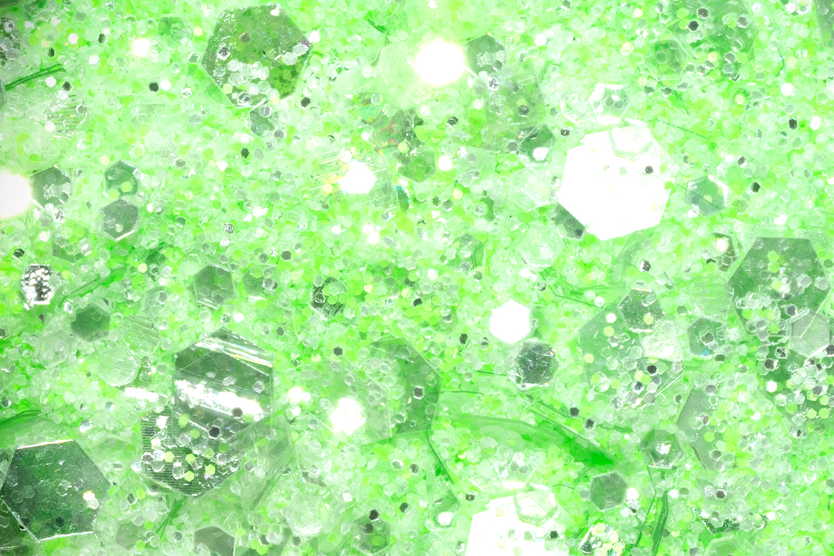 Jolifin LAVENI Crystal Glitter - pastel neon-green
