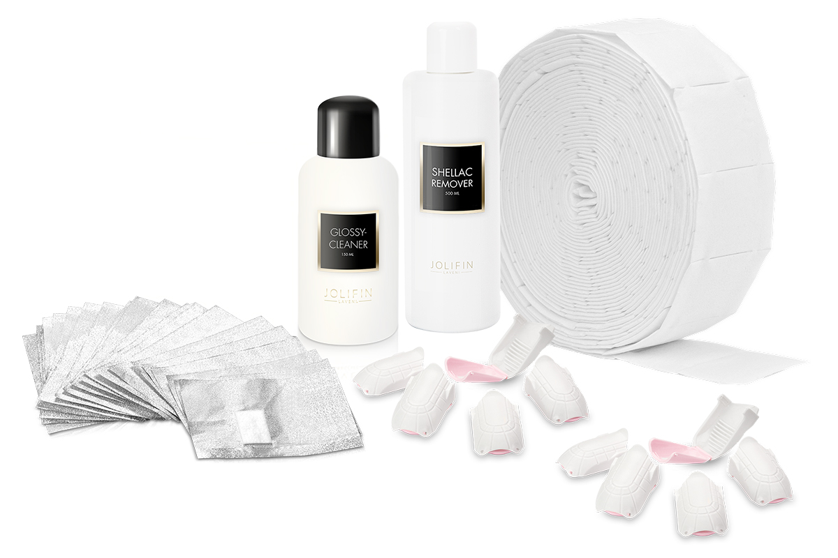 Jolifin LAVENI Shellac Starter-Set - XXL - Power Gerät