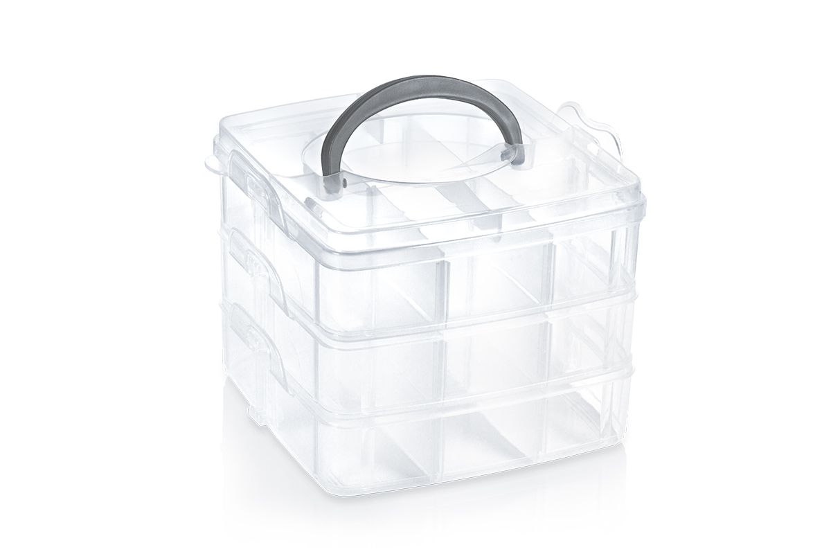 Jolifin sorting box stackable - clear