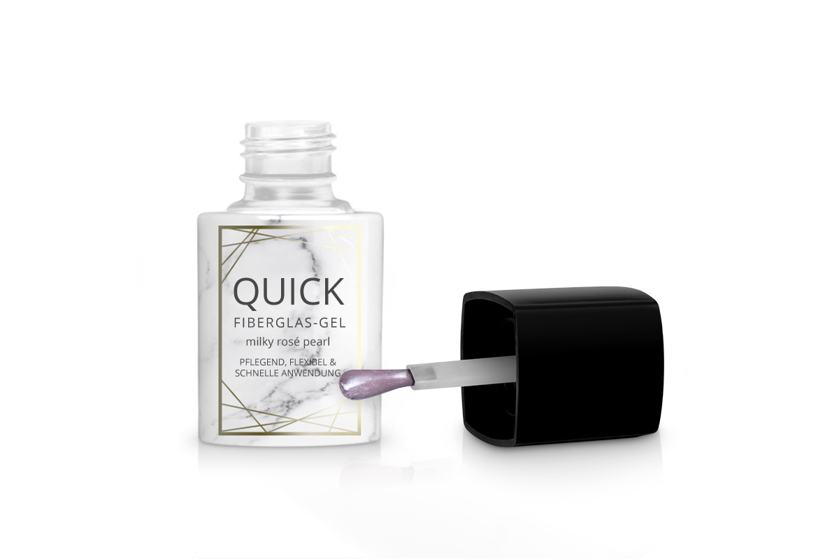Jolifin LAVENI PRO - Quick Fiberglas-Gel milky rosé pearl 11ml