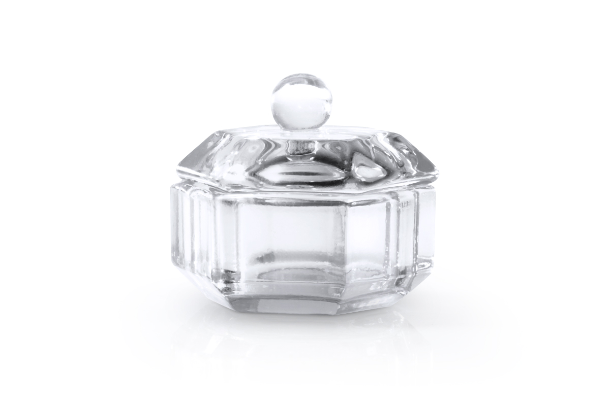 Jolifin glass container with clear lid